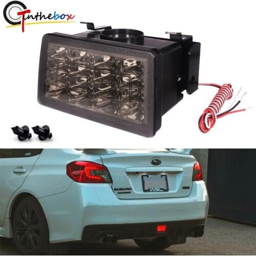 Gtinthebox 3rd 4th All-In-One LED Rear F1 Style strobe LED For Subaru WRX/STi Impreza XV Crosstrek Rear Fog Light Brake Light