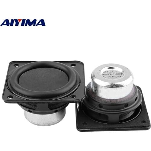 AIYIMA 2Pcs MINI Full Range Speaker Driver 12 Ohm 10W Portable Speakers Paper Cone Neodymium Loudspeaker DIY Audio Bluetooth