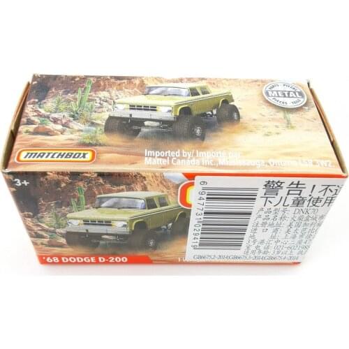 2019 Matchbox Cars 1:64 Car 68 DODGE D-200 Metal Diecast Alloy Model Car Toy Vehicles