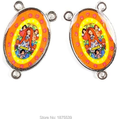 Fashion Religious Necklace Center 3 Holes Connector For Girls