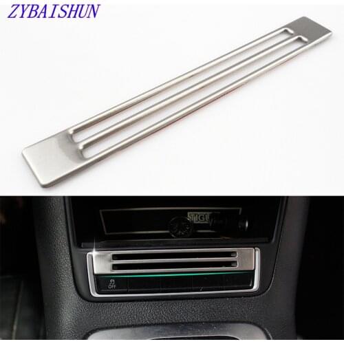 Storage box switch panel trim cover sticker for Volkswagen VW tiguan 2010-2015 stainless steel auto accessories