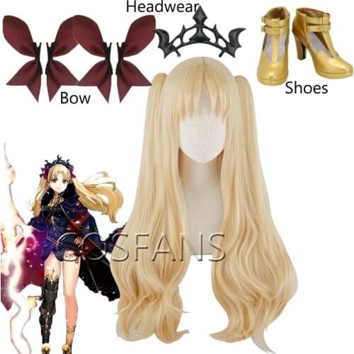 Irkalla Ereshkigal Wig Fate Grand Order Cosplay Wig Curly Light Blonde Hair Anime Fate Grand Order Cosplay Wigs Women Props