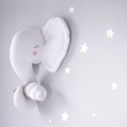 Plush Wall Stuff baby nursery felt animal head wall decoration baby girl boy room decor toddler Kids Stuffed Elephant Wall Toys