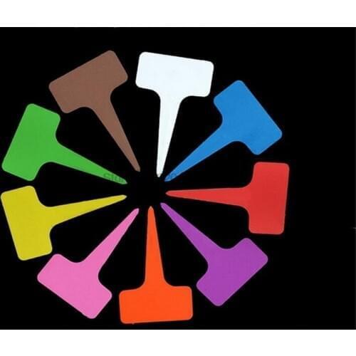 By dhl 10000pcs Plastic Label Garden Flowers Potted Plant Nursery Signs Prompt Card And Tag Identification Tools Decorations