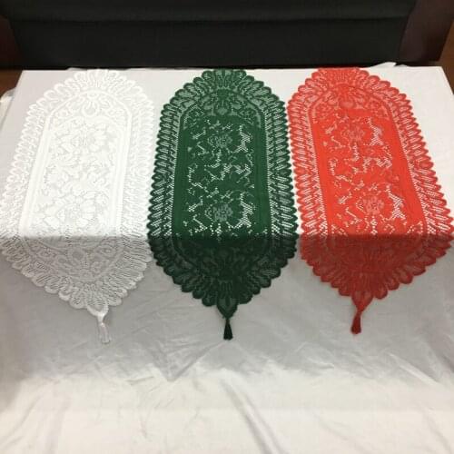 St. Patricks Day Christmas Table Flag Irish Green Table Flag St. Patricks Day Green Lace Tablecloth Party Supplies