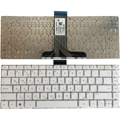 Russian Laptop White Keyboard For HP Pavilion 14-ax 14-ax000 14-ax100 14-AX020CA 14-AX030WM 901658-031 NSK-CX3SQ Without frame