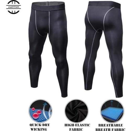 Men Shapers Exercise 3D Tight Fitness Full Length Pants Quick-dry Wicking High Elastic Breathable Compression Long Pants
