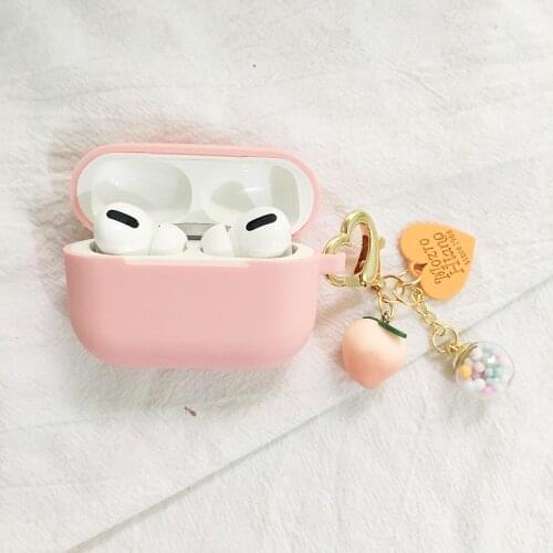 Cute Peach Case for Huawei Honor Choice Earbuds X1 Case Luxury Pendant Non-slip Protector Earphone Cover Honor X1 Earbuds Case