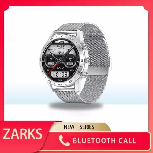 ZARKS 2021 Smart Watch Men Wireless Electronic Business IOS Water Proof Bluetooth Blood Oxygen Heart Rate Monitor Wristband