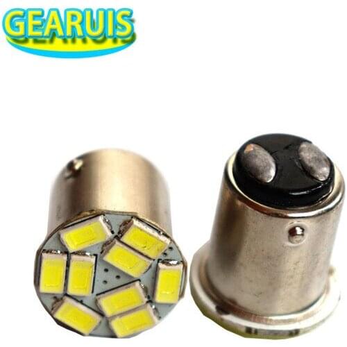 100X 1157 BAY15D 9 SMD 5630 5730 P21/5W Car Brake light reverse light lamp white red yellow Ice Blue Green 12V