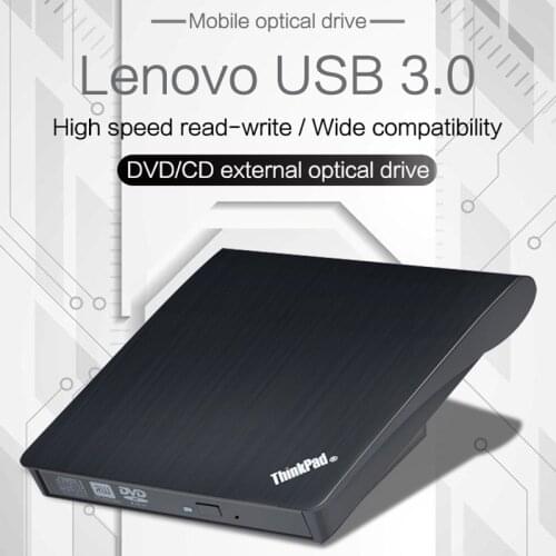 Lenovo ThinkPad Universal USB 3.0 External Optical Drive High Speed Silent CD DVD RW Record Burner For Laptop Desktop Player