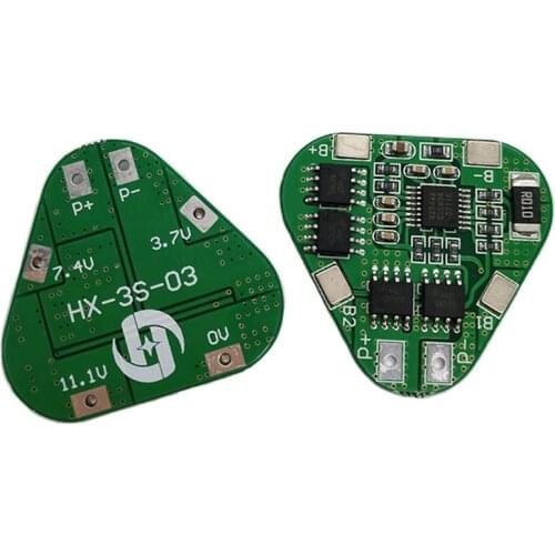 3S 12V 18650 Lithium Battery Protection Board 11.1V 12.6V overcharge over-discharge protect 8A 3 Cell Pack Li-ion BMS PCM PCB