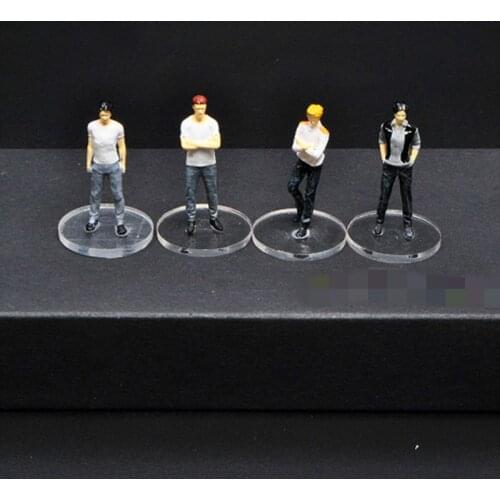 1:64 Scale Resin Die-cast Classic Character Model Car Scene Doll Model Scene Layout Collection Decorative Toys
