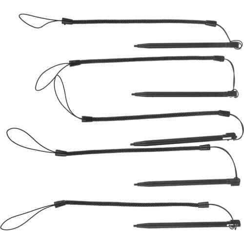 1pc Touch Screen Metal Touch Phone Pen Tablet Stylu With Spring String Computer