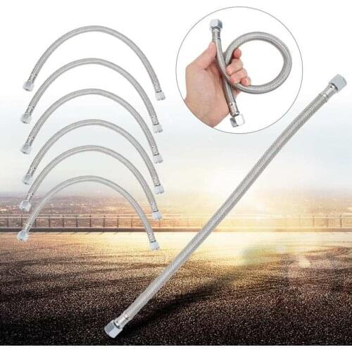 10 pcs Flexible Metal Hose 0.6inch 50cm Cast steel for Motorbike Brake Oil Tube Air Compressor Accessories