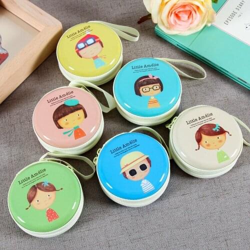 Free ship!1lot=12pcBeautiful love round tin box purse / key cases/steel mini pouch/small wallet/storage case/bag