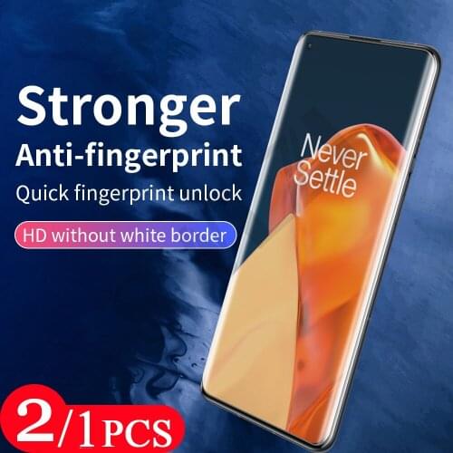 2/1Pcs tempered glass for oneplus 9 9E 9R Nord N10 N100 8 8T plus 7 7T pro protective film oneplus 6 6T phone screen protector