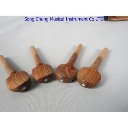 4/4 Violin Fittings 20pcs Natural rosewood pegs,fine workmanship,Violin part