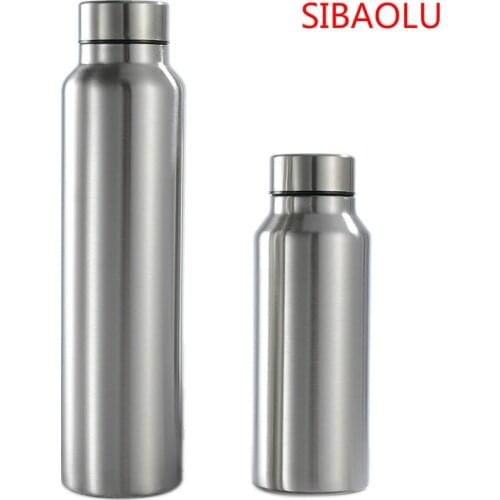 Single Wall Stainless Steel Kettle Portable Bpa-Free Cola Bottle Beer Drink Bottle Sports Kettle 650 / 1000ml