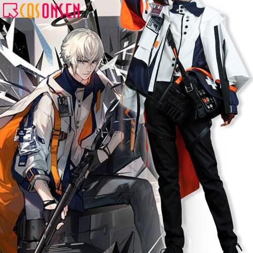 Anime! Arknights Executor Sectator Game Officer Handsome Gothic Uniform Cosplay Costume Halloween Suit COSPLAYONSEN Custom made