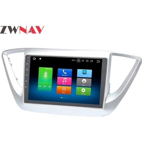 Android 10 128GB Car multimedia Player GPS Navigation head unit For Hyundai Verna Solaris 2017 2018 Autorad car dvd player Radio