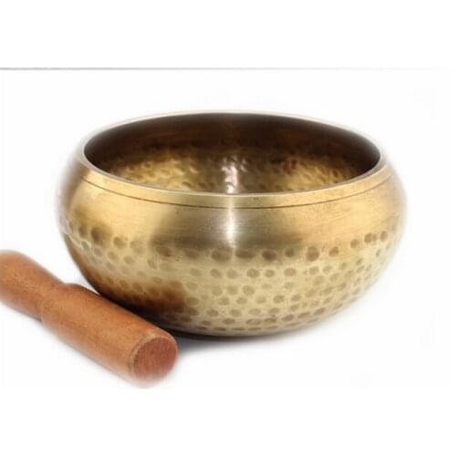 13CM Yoga Bowl Tibetan Singing Bowl Himalayan Hand Hammered Chakra Meditation Home Decoration Crafts Religion Belief