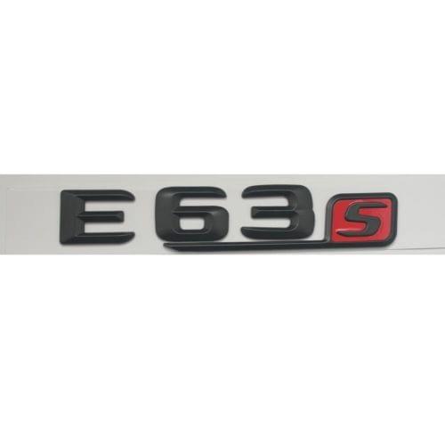 Black 3D E63s Letters Trunk Emblem Badge Sticker for Mercedes E63 S