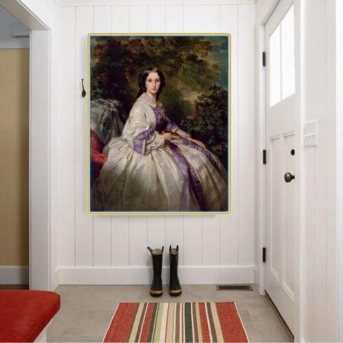Citon Winterhalter《Countess Alexander Nikolaevitch Lamsdorff Maria Ivanovna Beck 》Canvas Oil painting Artwork Home Decoration