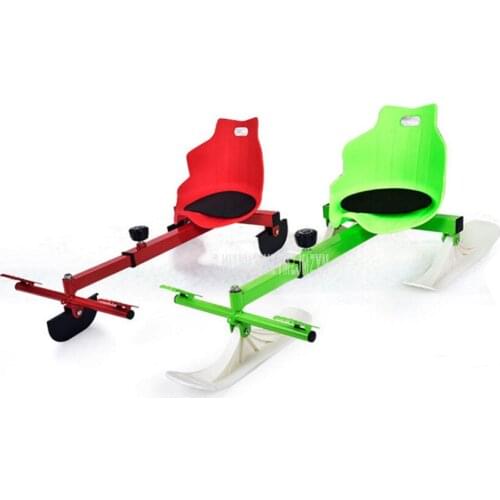 Children Outdoor Sport Seat Skiing Boards Sled Luge Snow Ski Car With Brake For Kids Ice or Snow Skiing Snowboard Toys jsgm-102
