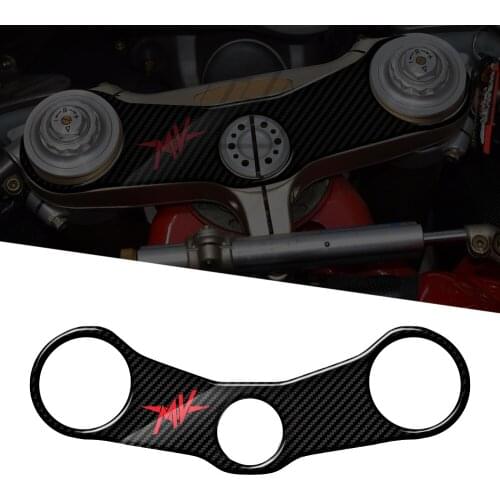 For MV Agusta F4 Models 2000-2006 3D Carbon-look Upper Triple Yoke Defender