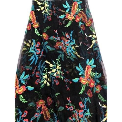 Embroidered lace lace fabric Phoenix embroidered fabric