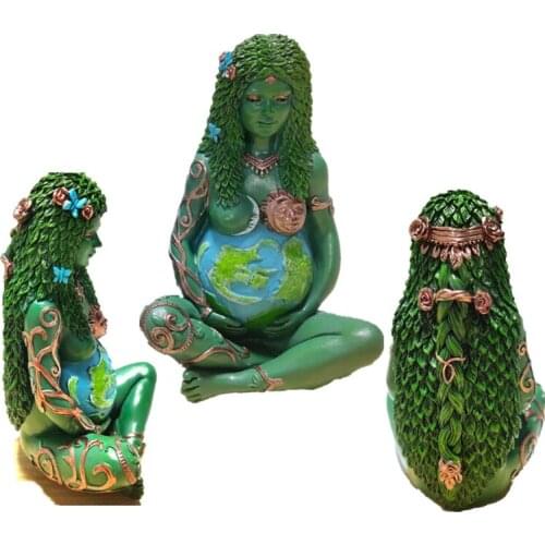 Hot-Selling Earth Goddess Resin Statue Mother Earth Family Ornaments Fraternity