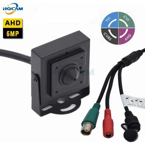 HQCAM Mini AHD Camera 5.0MP Camera Indoor Security CCTV Camera DIP switch 4 IN 1 AHD5MP/4MP,TVI5MP/4MP,CVI4MP,CVBS