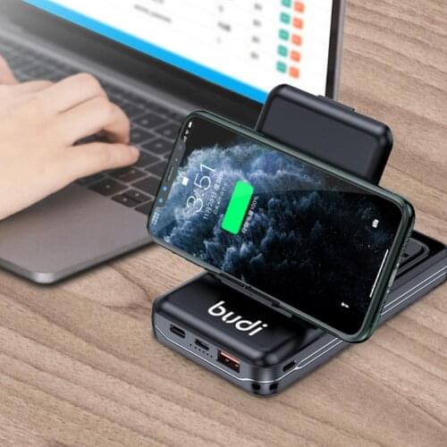 BUDI Multi-functional Power Bank Box 7 In 1 Adapter Type To C Converter Power 10000mAh Type-C Bank Android Micro USB W3K5