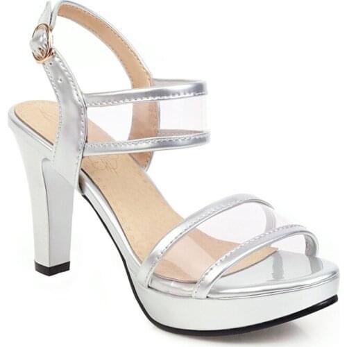 Big Size Fashionable and simple sandals high heels sandals women shoes woman summer ladies