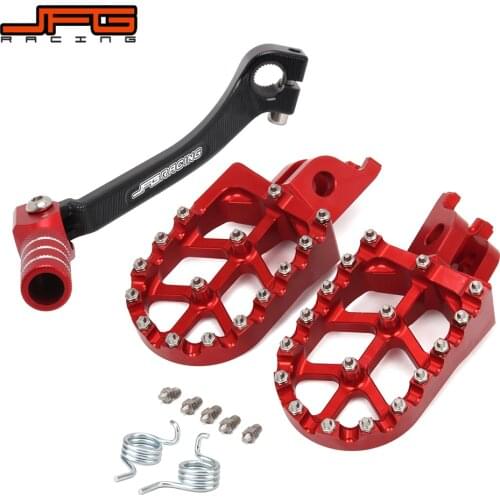 Motorcycle CNC Gear Shift Foot Lever Foot Pegs Rest Footrests Pedals Footpegs For HONDA CRF250R CRF450R CRF250RX CRF450X CRF450X