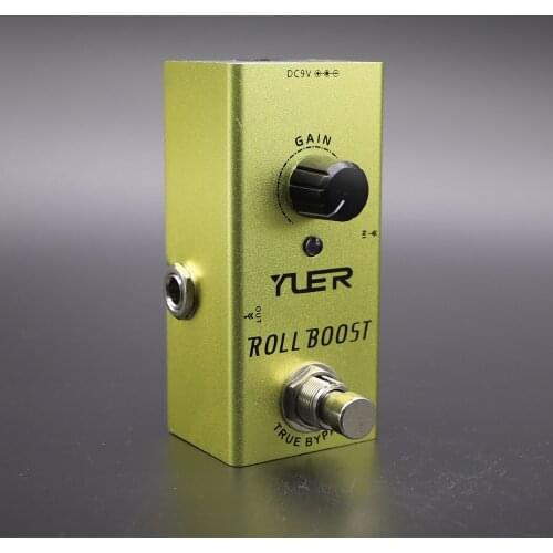 YUER Electric Guitar Effects Pedal ROLL BOOST True Bypass Gain