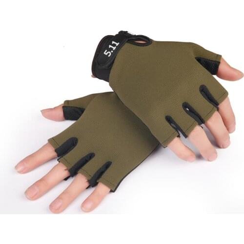 Bike Gloves Half Finger Military Camouflage Gloves Combat Half Finger Outdoor Sport Fitness Gym Riding Fingerless Gloves