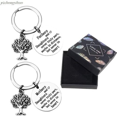 Mothers Day Gifts Keychain for Mom From Daughter Son Remember I Love You Mom Birthday Family Pendant Keyring for Women Her