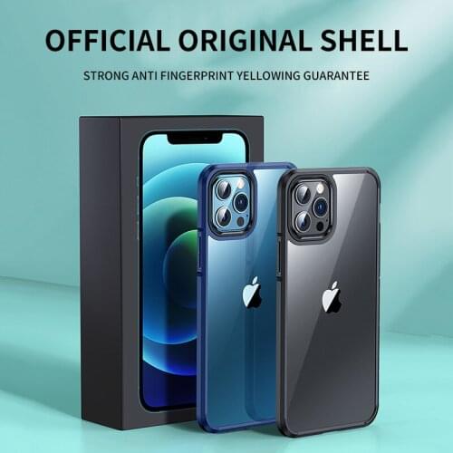 Luxury Shockproof Carmera Lens Protection Transparent Phone Case For iPhone 12 Pro Max Mini Smartphone Back Cover Fundas Coque