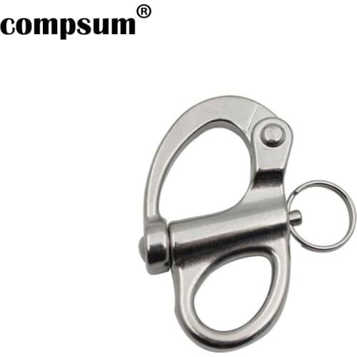 T316 Stainless steel spring shackle snap shackle self-locking shackle rigging Release Boat Anchor Chain