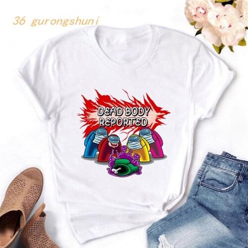 Tops t-shirt kpop harajuku tshirt woman girls clothing new game Us graphic vintage t shirt women summer clothes tumblr 844