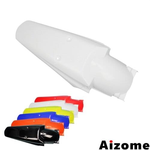 Universal White Enduro Rear Mudguard For Honda CR XR CRF 100 150 200 230 250 350 400 450 500 600 650 Dirt Bike Motocross Fender