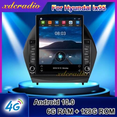 Xdcradio 10.4 INCH Tesla Style Vertical Screen Android 10.0 For Hyundai ix35 Car Radio Navigation Multimedia Player 1998-2005