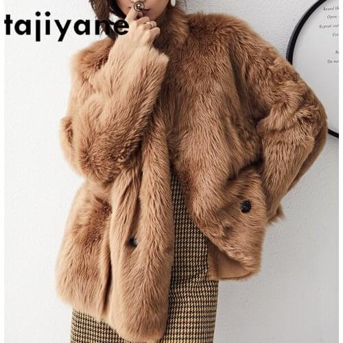 Genuine Jacket Leather Women 2021 Double-sided Real Wool Fur Coats Woman Real Sheepskin Jackets Mujeres Abrigos TN308