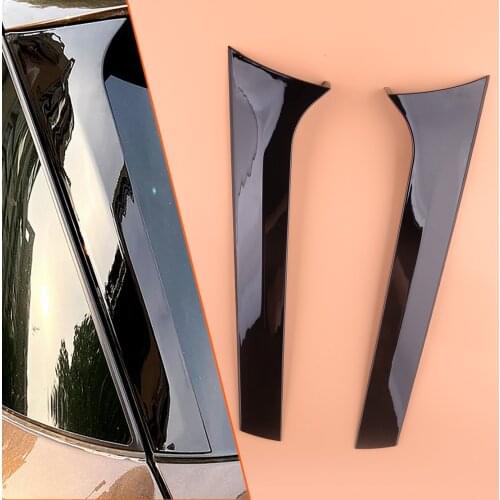 1 Pair Rear Window Side Spoiler Canards Splitter Fit For Mercedes Benz ML GLE W166 2012 2013 2014 2015 2016 2017 2018