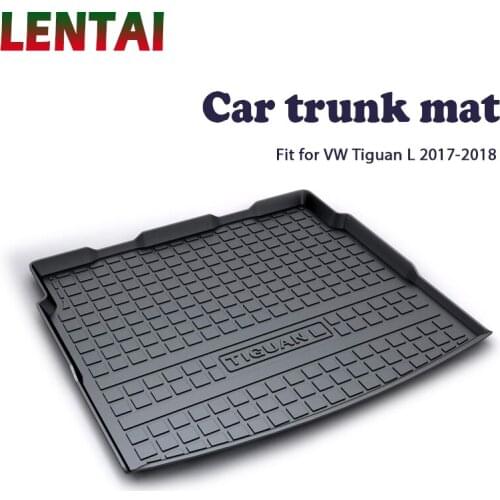 EALEN 1PC Car rear trunk Cargo mat For VW Tiguan L 2017 2018 Car Boot Liner Tray Waterproof Carpet Anti-slip mat Accessories