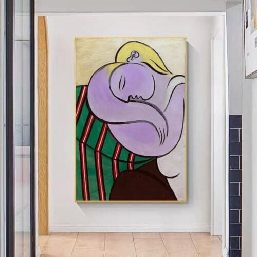 100% Hand Painted Contemporary Art Famous Picasso Women Figure Abstract Oil Paintings Decorative Painting Modern Unframed