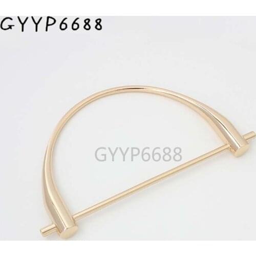 2-10 pieces 13.7X8.5cm alloy hand made bags handbags handle,Bag purse handle frame Bags top carrying handles