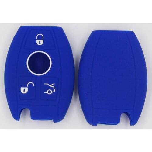 4PC KEYYOU Silicone Car Key Case For Mercedes Benz C 350 EL GL GLE GLK 260 SLC V SLK GLC 63 GLS 500 ML 400 SL R 320 GLA AMG